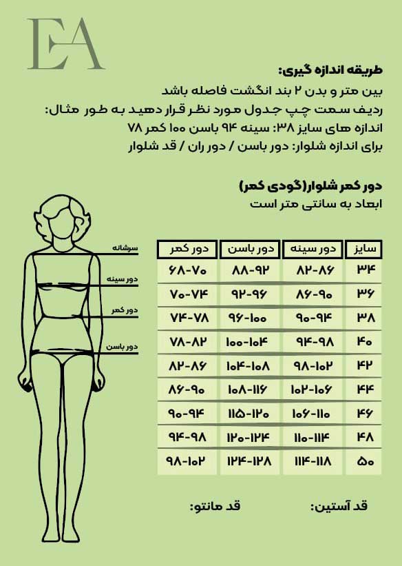 Size selection guide