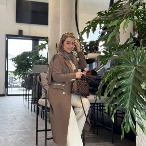 مانتو تک بلند زنانه کارامل