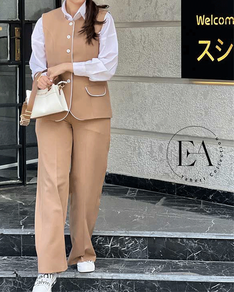 وست و شلوار زنانه کرپ آنجل