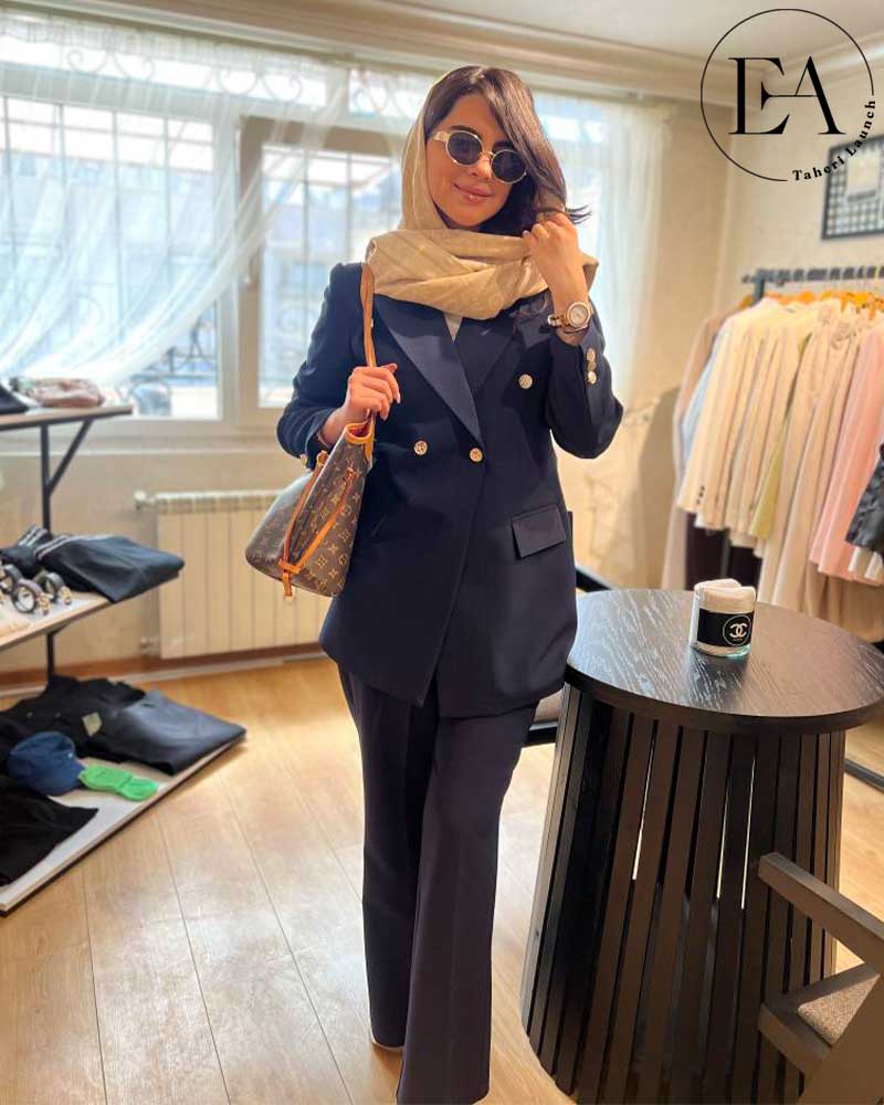 کت و شلوار زنانه بیسیک جلوبسته