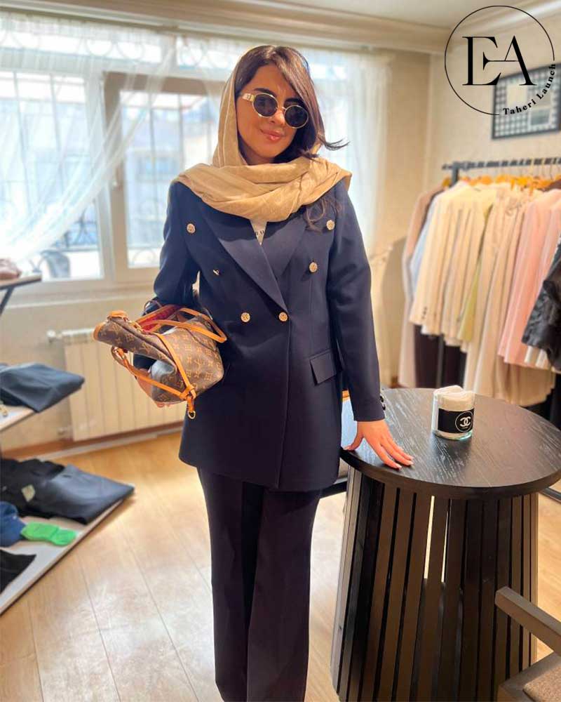 کت و شلوار زنانه بیسیک جلوبسته - 3